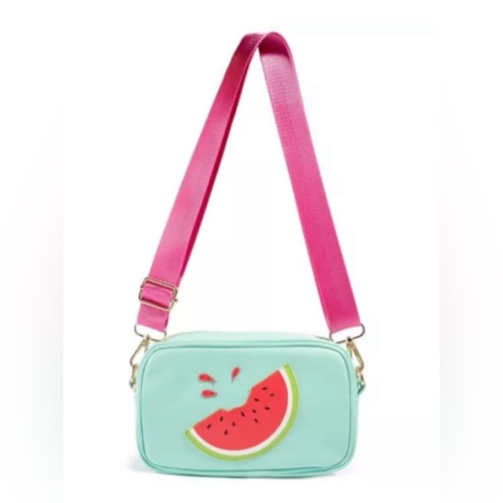 SKINNYDIP London Millie watermelon camera crossbody bag - Cucumber green